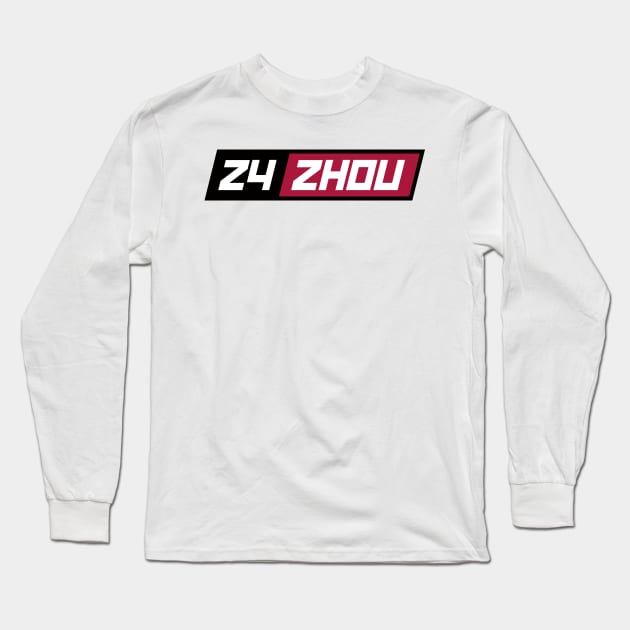 Zhou Guanyu 24 F1 Driver Long Sleeve T-Shirt by petrolhead